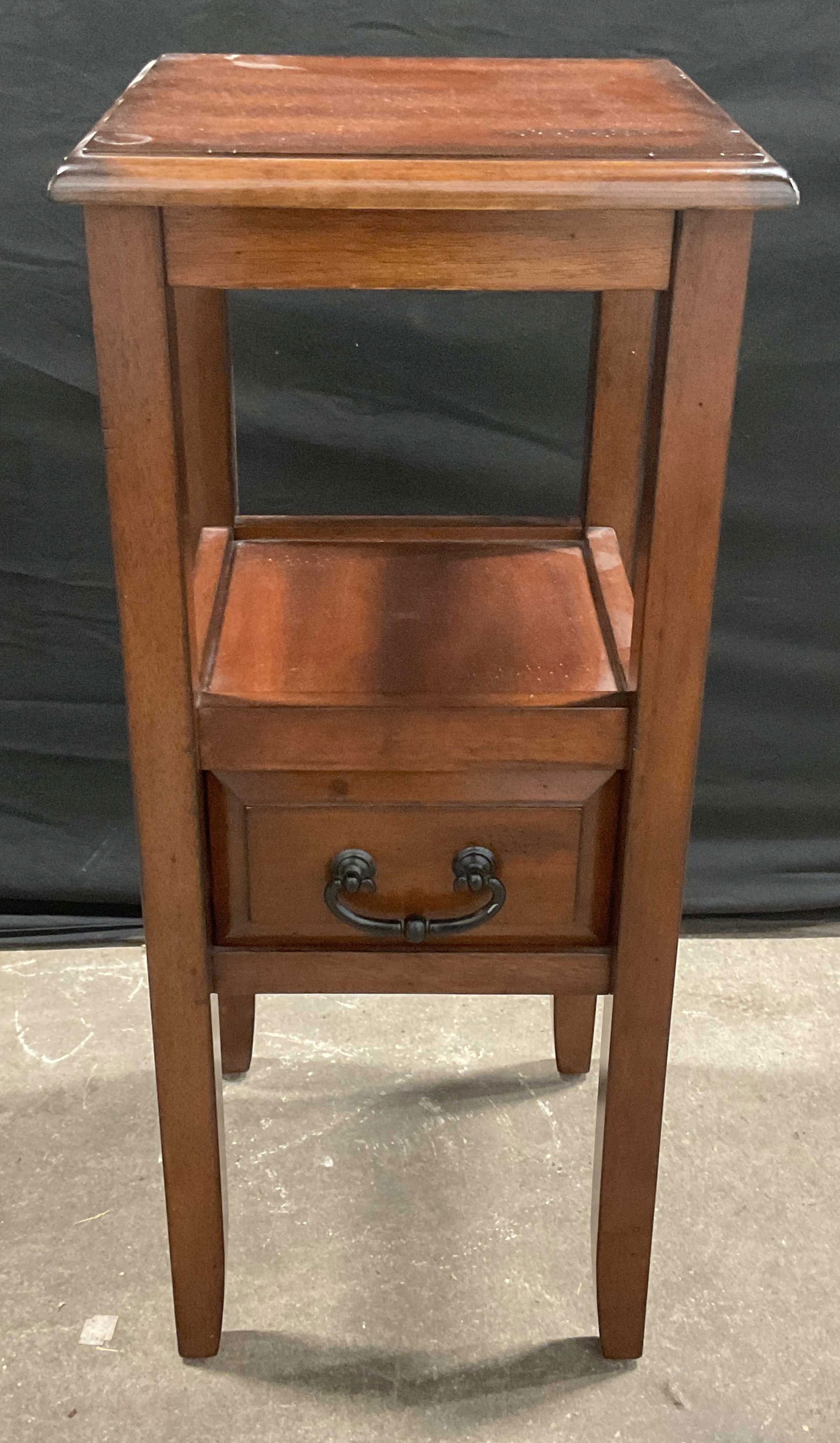 Wood Accent Table With Shelf & Drawer (1 of 6)