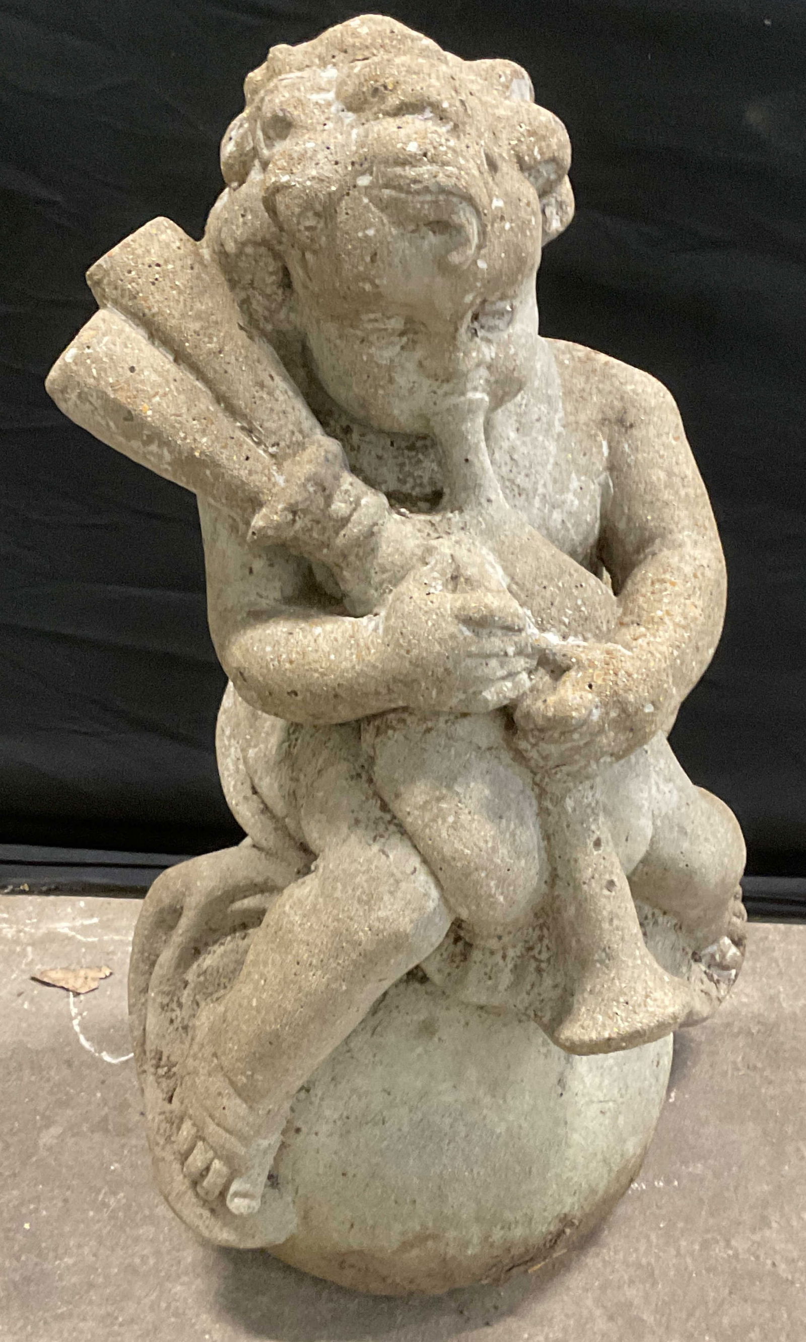 Concrete Stone Cherub Garden Statue (1 of 6)