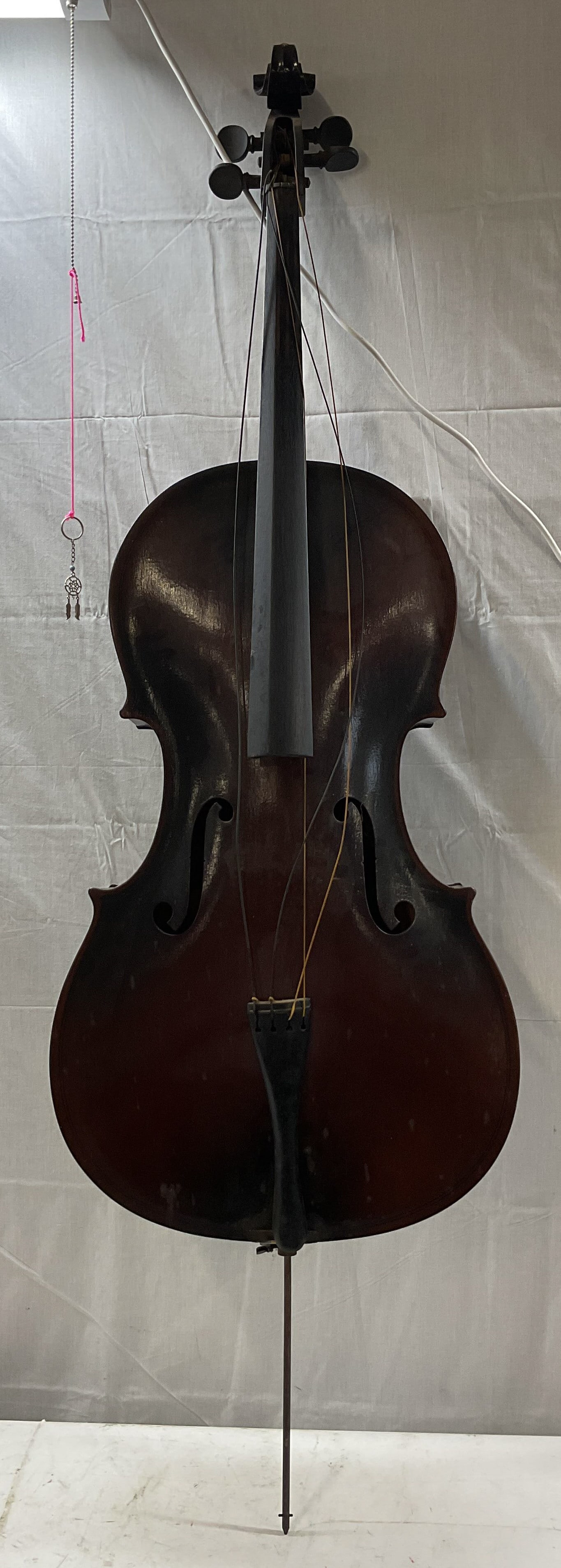 Vintage Wood Cello Musical Instrument 60in (1 of 7)