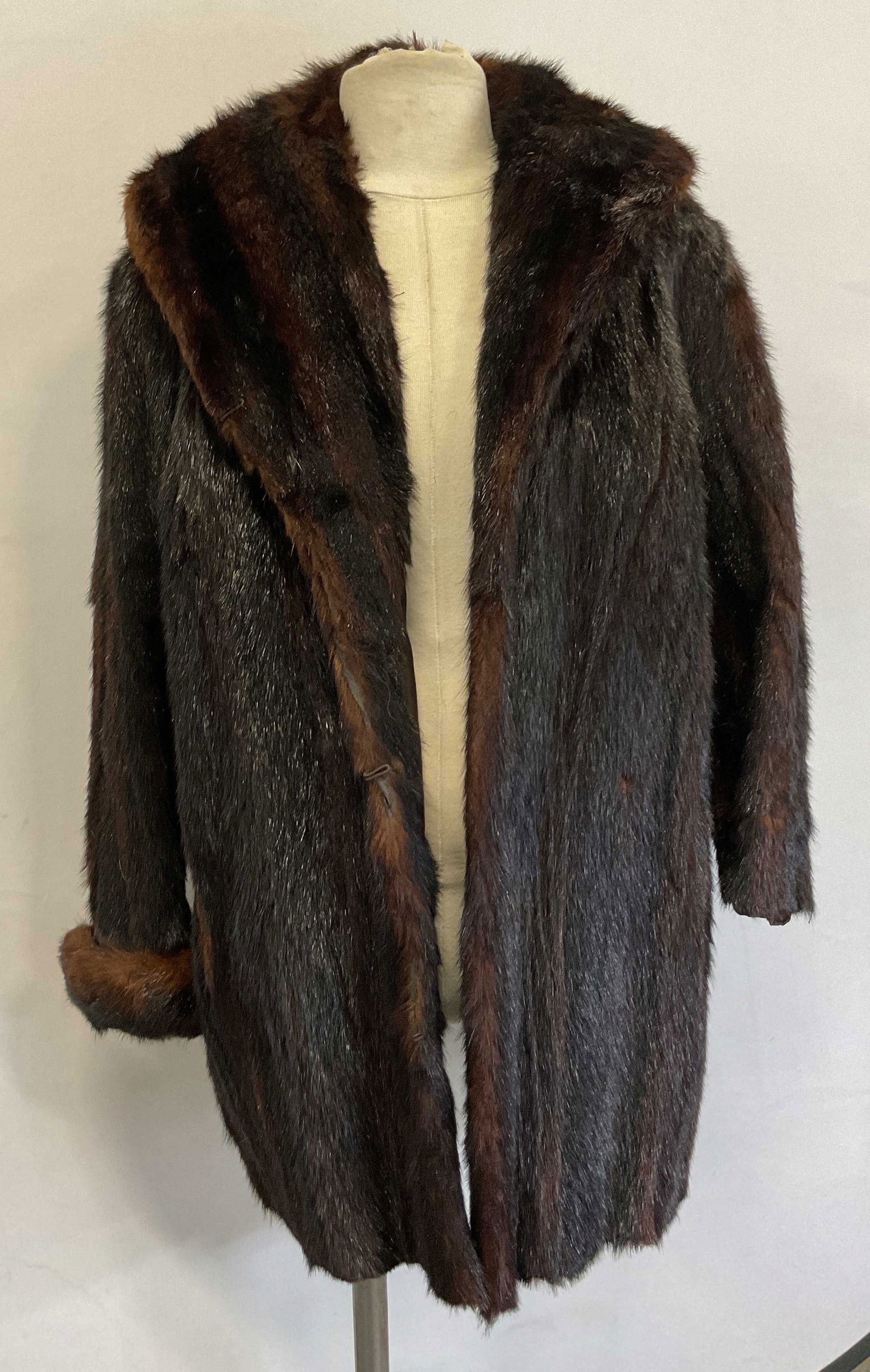 Vintage Brown & Black Mink Fur Jacket (1 of 9)
