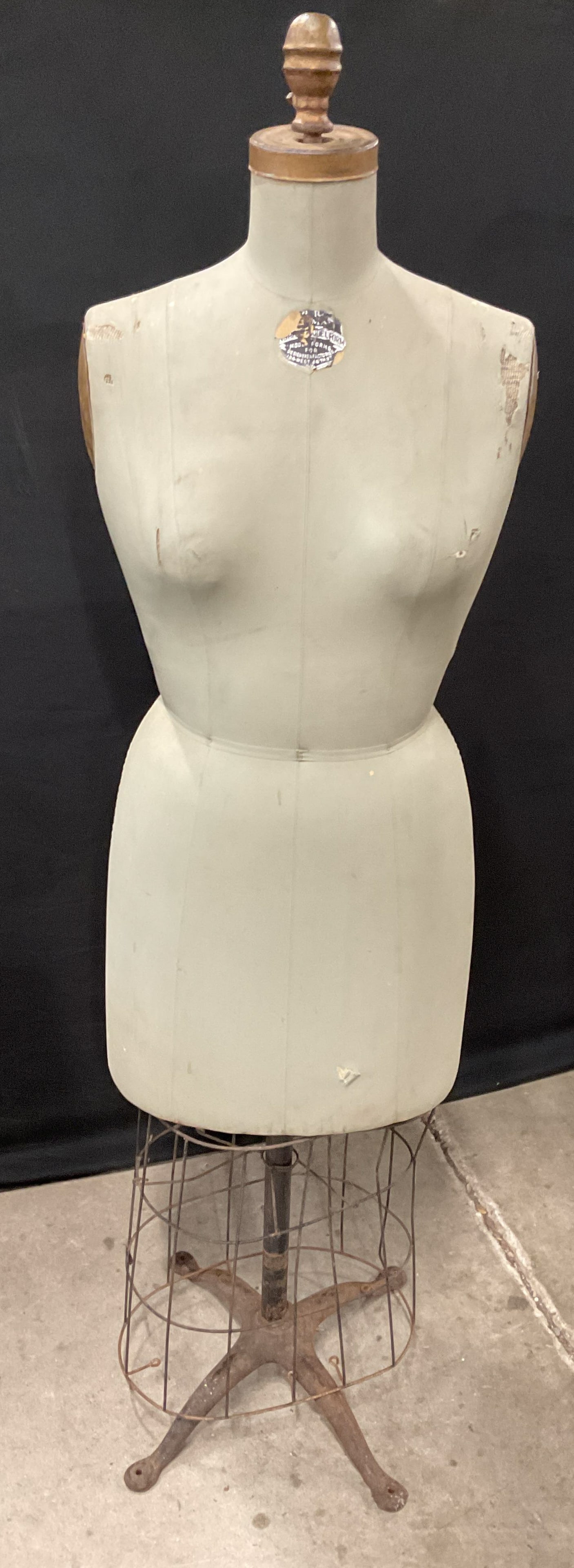 Vintage Signed Professional Womens Dress Form (1 of 7)