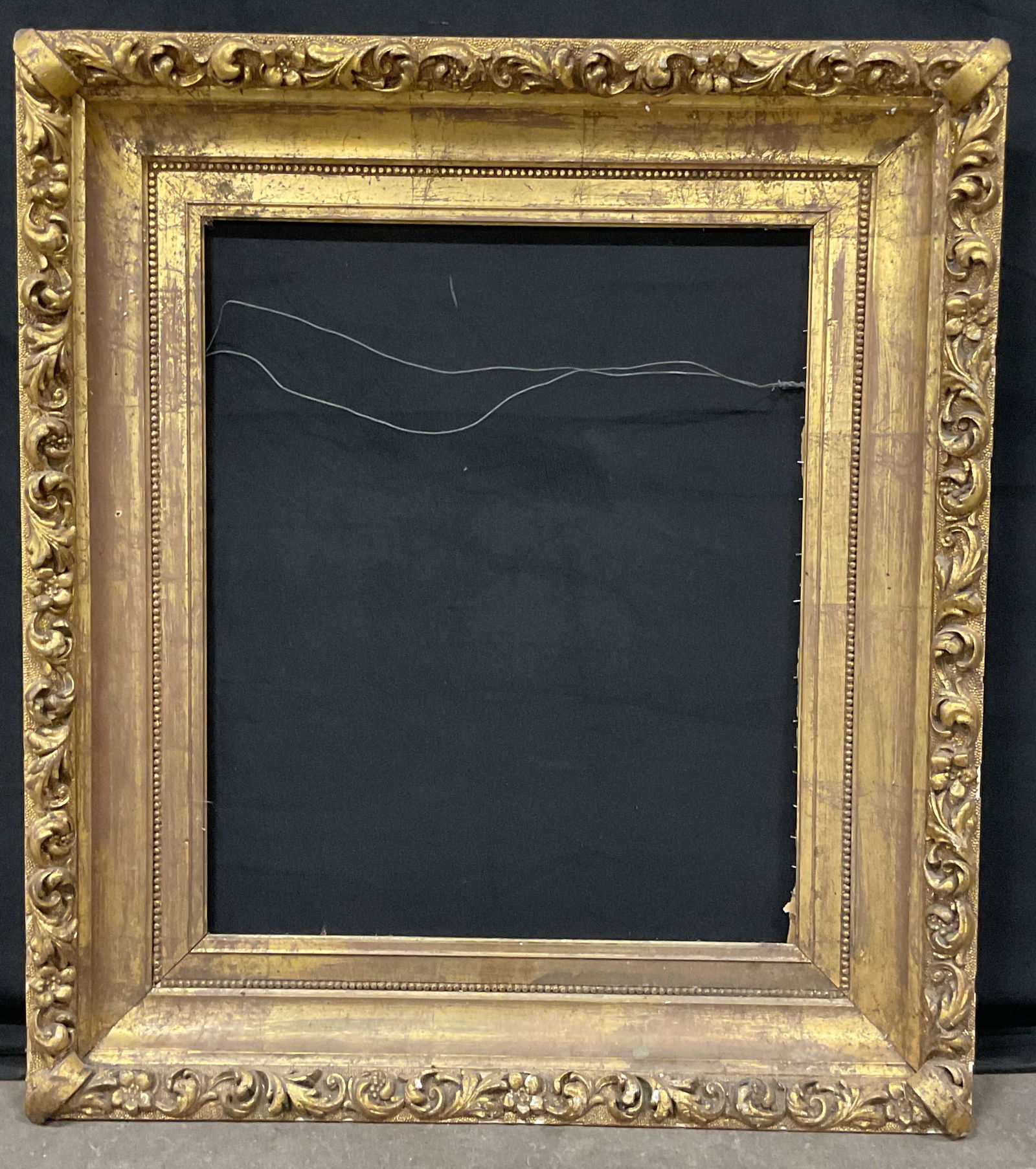 Antique Ornate Gilt Wood Frame, 34 x 30 In (1 of 7)