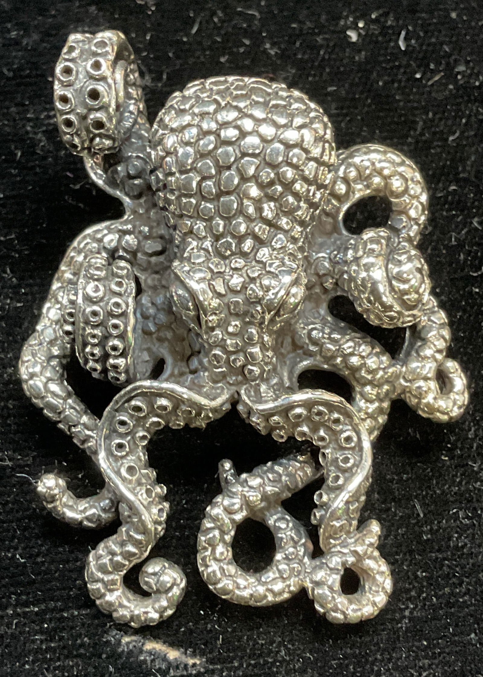 Sterling Silver Octopus Pendant (1 of 6)