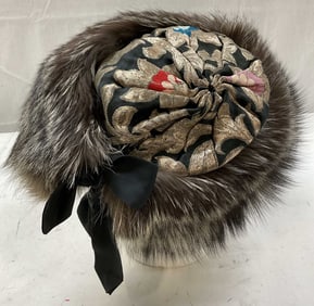Vintage Do Kham Phelgye Embroidered Fur Hat