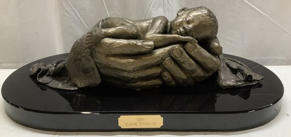 2001 Elaine Stein LIFE Bronze Patina Sculpt 22in