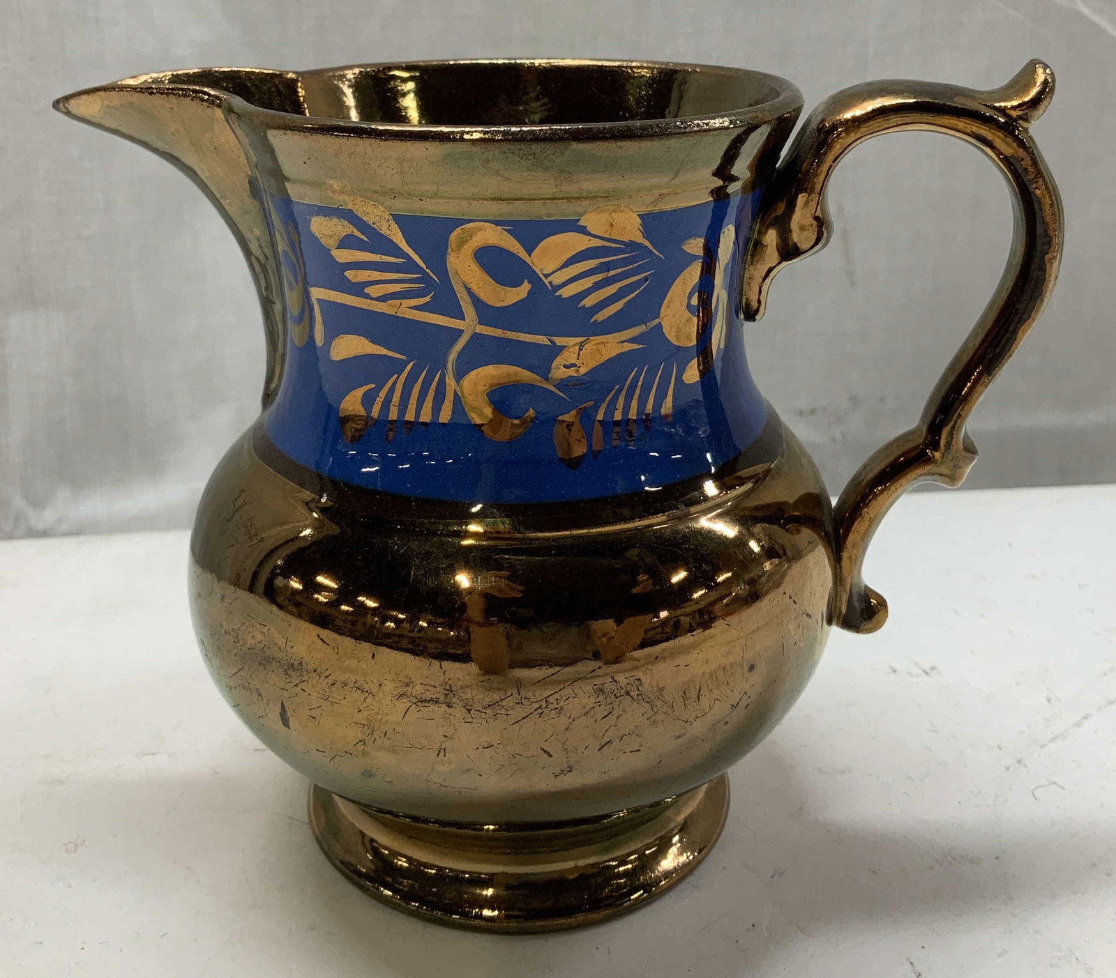 Antq English Victorian Copper Luster Crmc Pitcher (1 of 6)