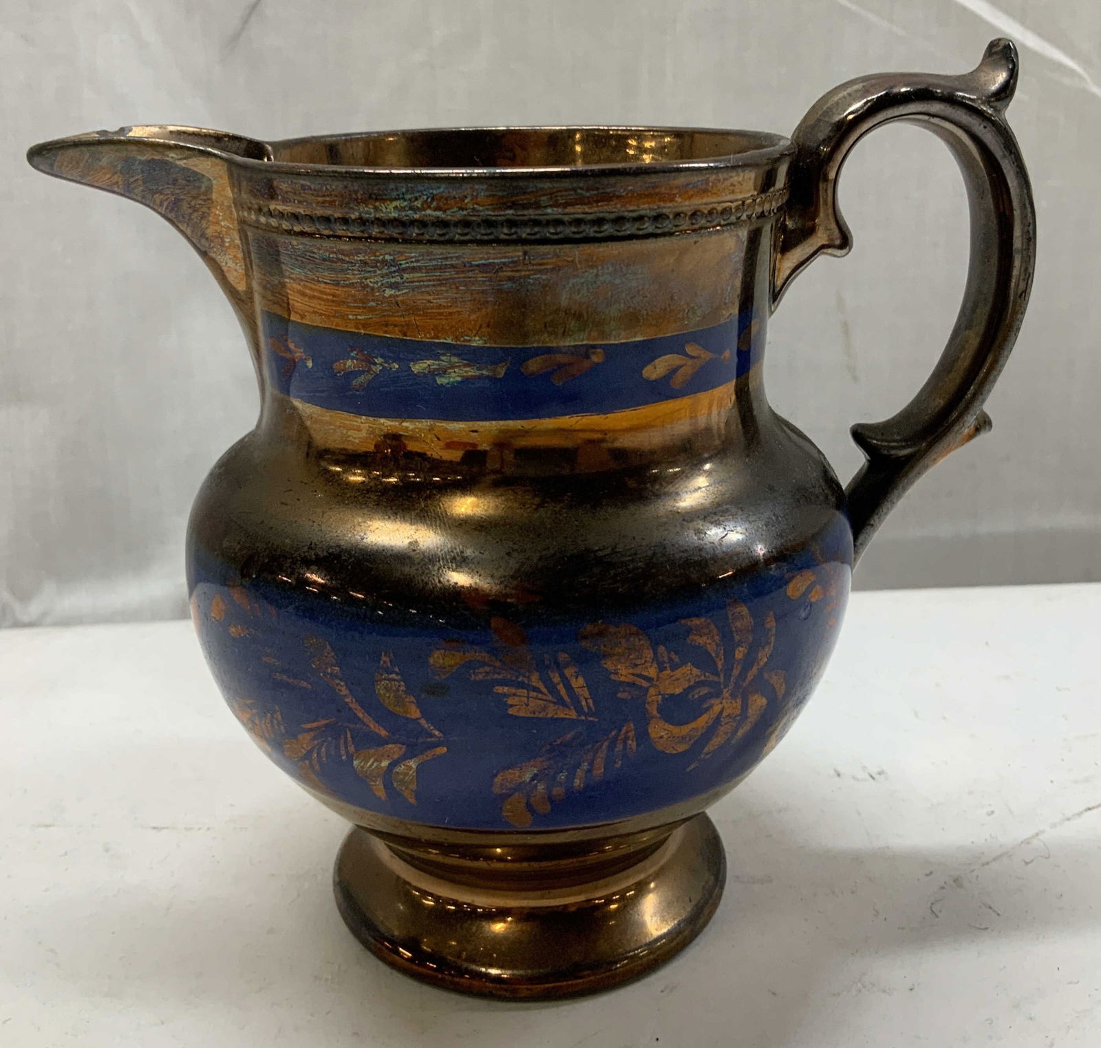 Antq English Victorian Copper Luster Crmc Pitcher (1 of 6)