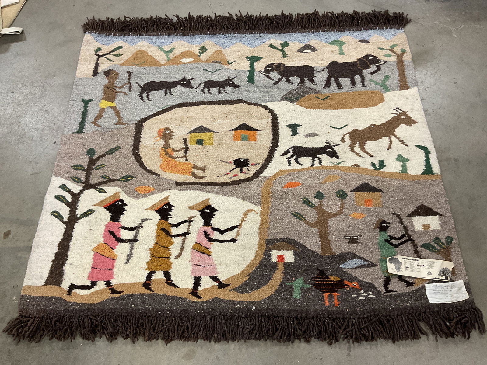 Masana Hand Woven Wool African Tapestry (1 of 7)