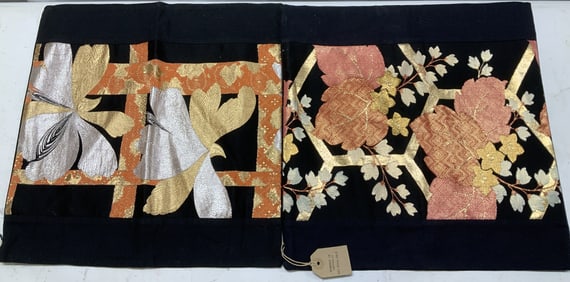 Pr Handmade Metallic Floral Pillow Cover AUSTRALIA