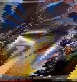 1991 DC Batman Dredd Judgment on Gotham Poster