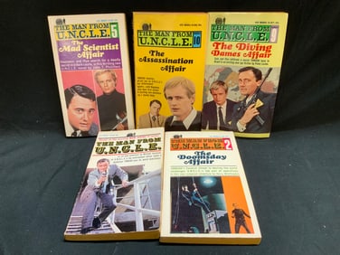 Lot 5 The Man From U.N.C.L.E. 1960s Bks PHILLIFENT