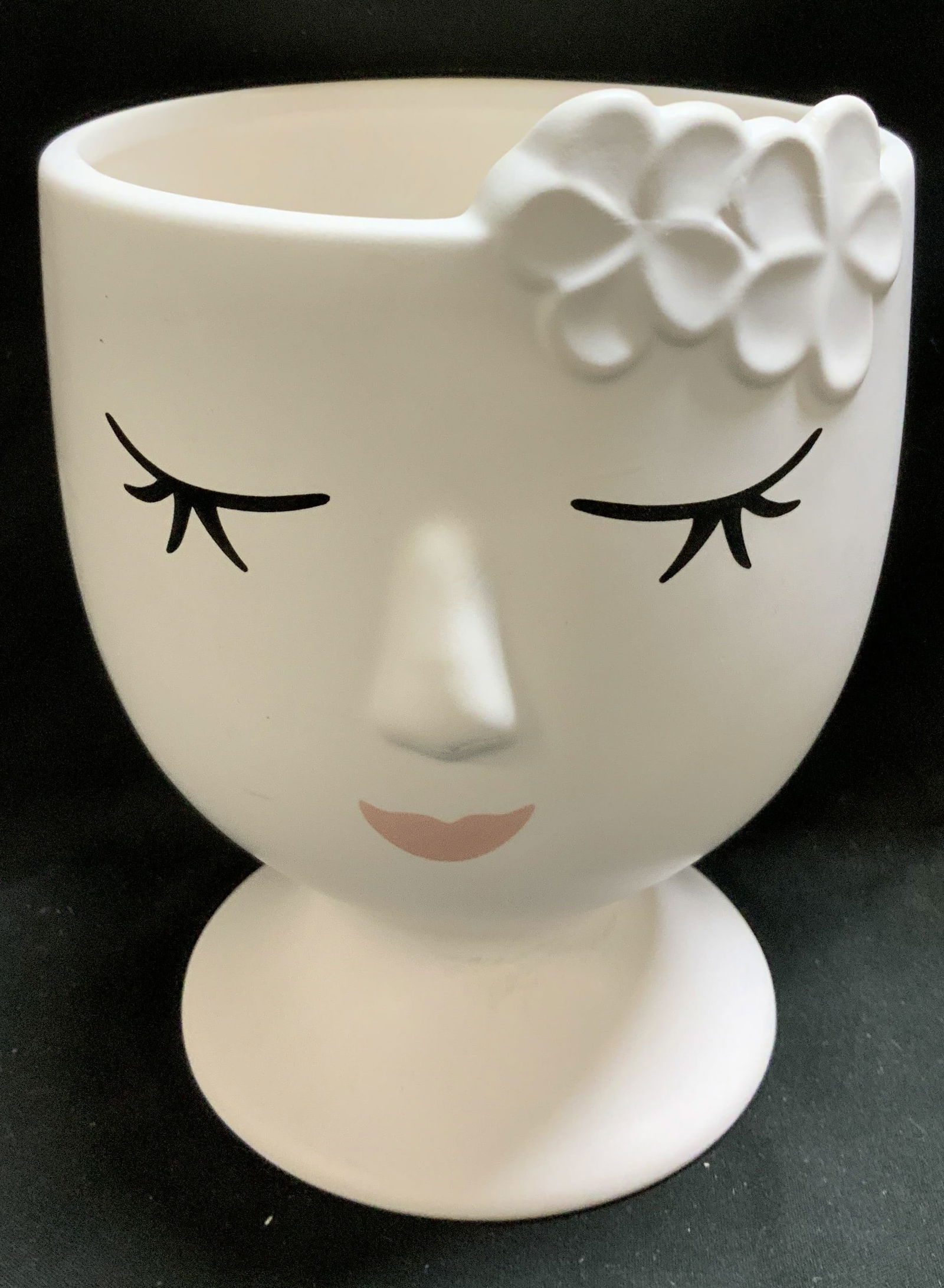 Twos Company Painted Head Ceramic Planter (1 of 6)