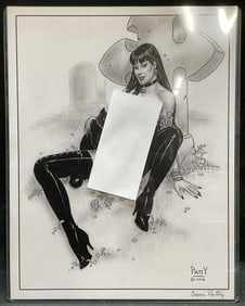 Signed Sean Patty Pin Up Vamp Nude Litho