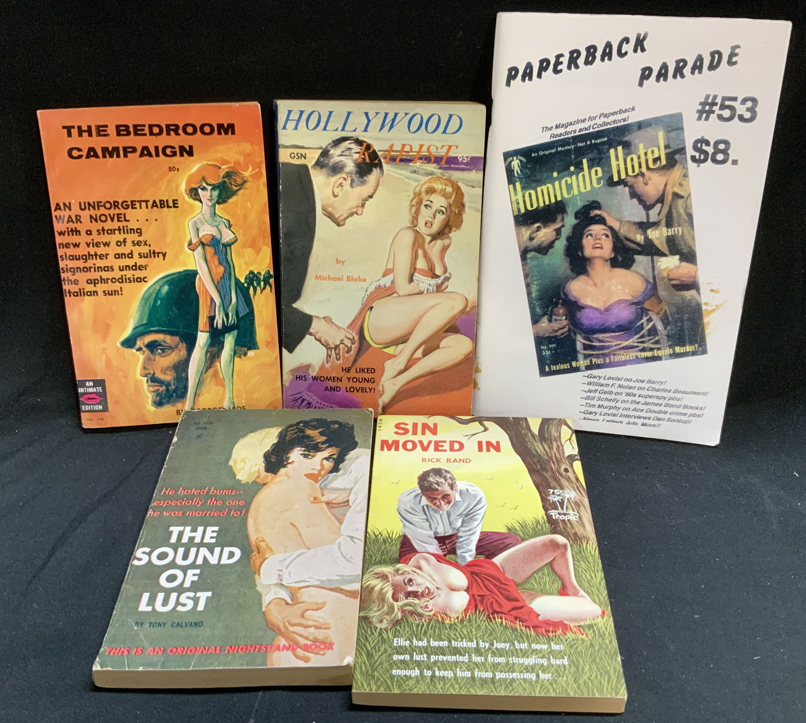 Lot 5 Pulp Erotica 1960-1999 & Paperback Bks JADE (1 of 7)