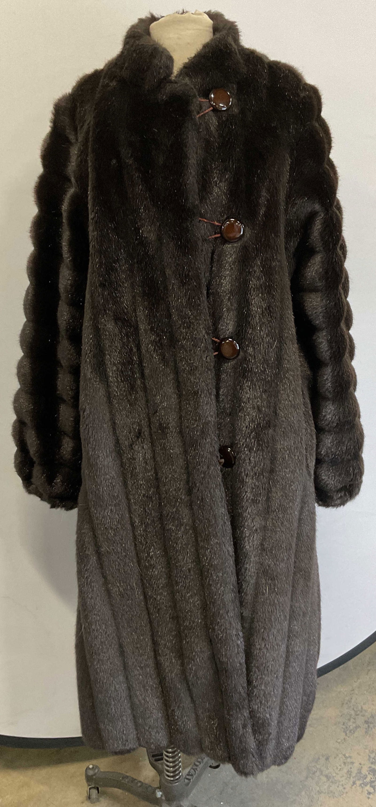 Olympia Fashions Brown Faux Fur Coat USA (1 of 10)