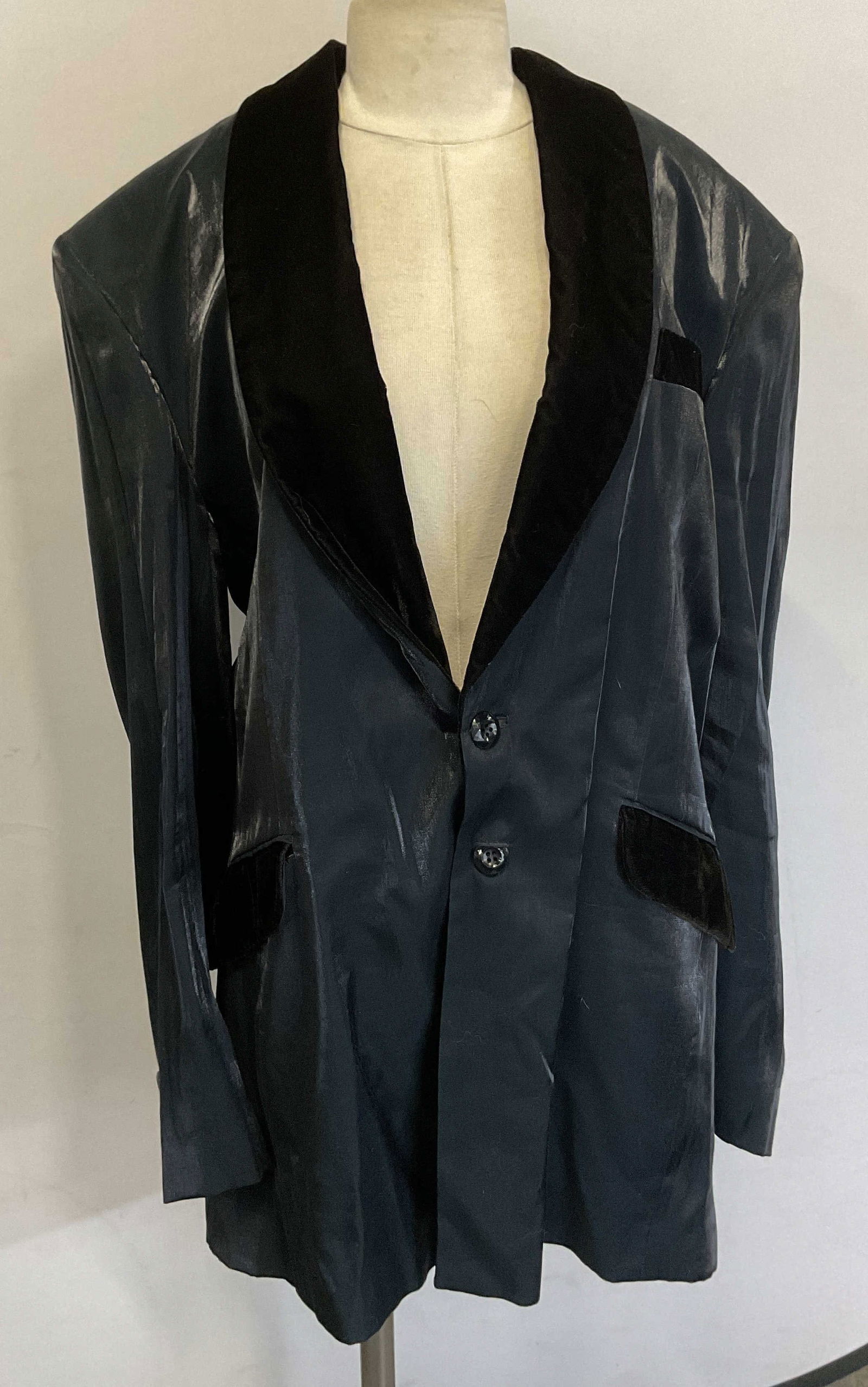 Arkivestry Blue Suede Suit Jacket (1 of 7)