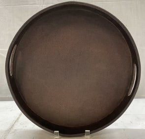 Brown Lacquered Serving Tray