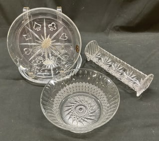 Group Lot 4 Lead Crystal Tableware USA
