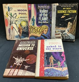 Lot 5 Science Fiction Books 1910-1960s DICKSON