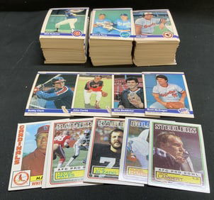 Lot 50+ FLEER, NFLPA, TOPPS 1980s Trading Cards