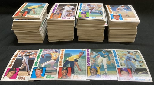 Lot 60+ 1984 TOPPS Collectible Baseball Cards
