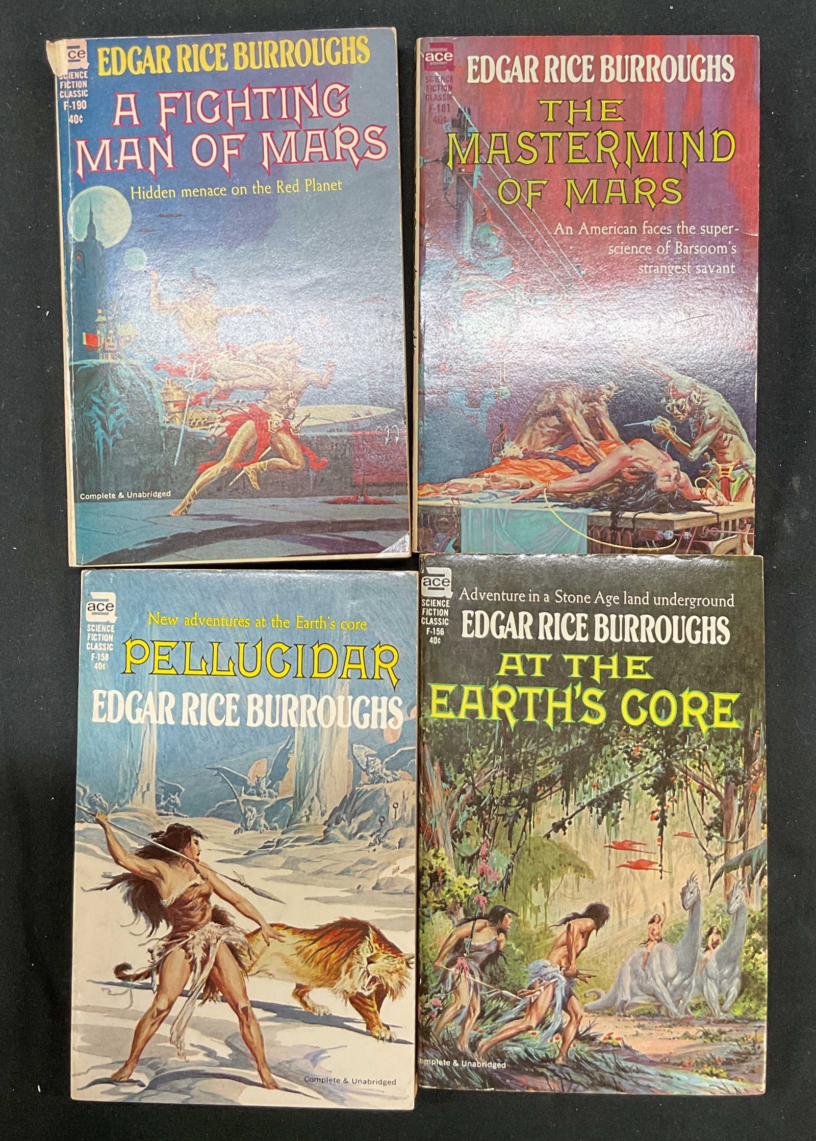 Lot 4 Edgar Rice Burroughs Sci Fi Books 1922-31+ (1 of 13)