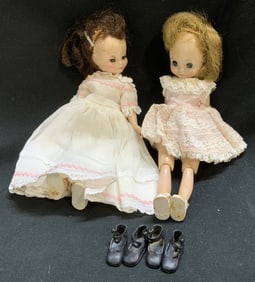 Lot 2 Vntg Betsy McCall Corp. Girl Dolls