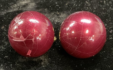 Vintage Napier Purple Stud Earrings