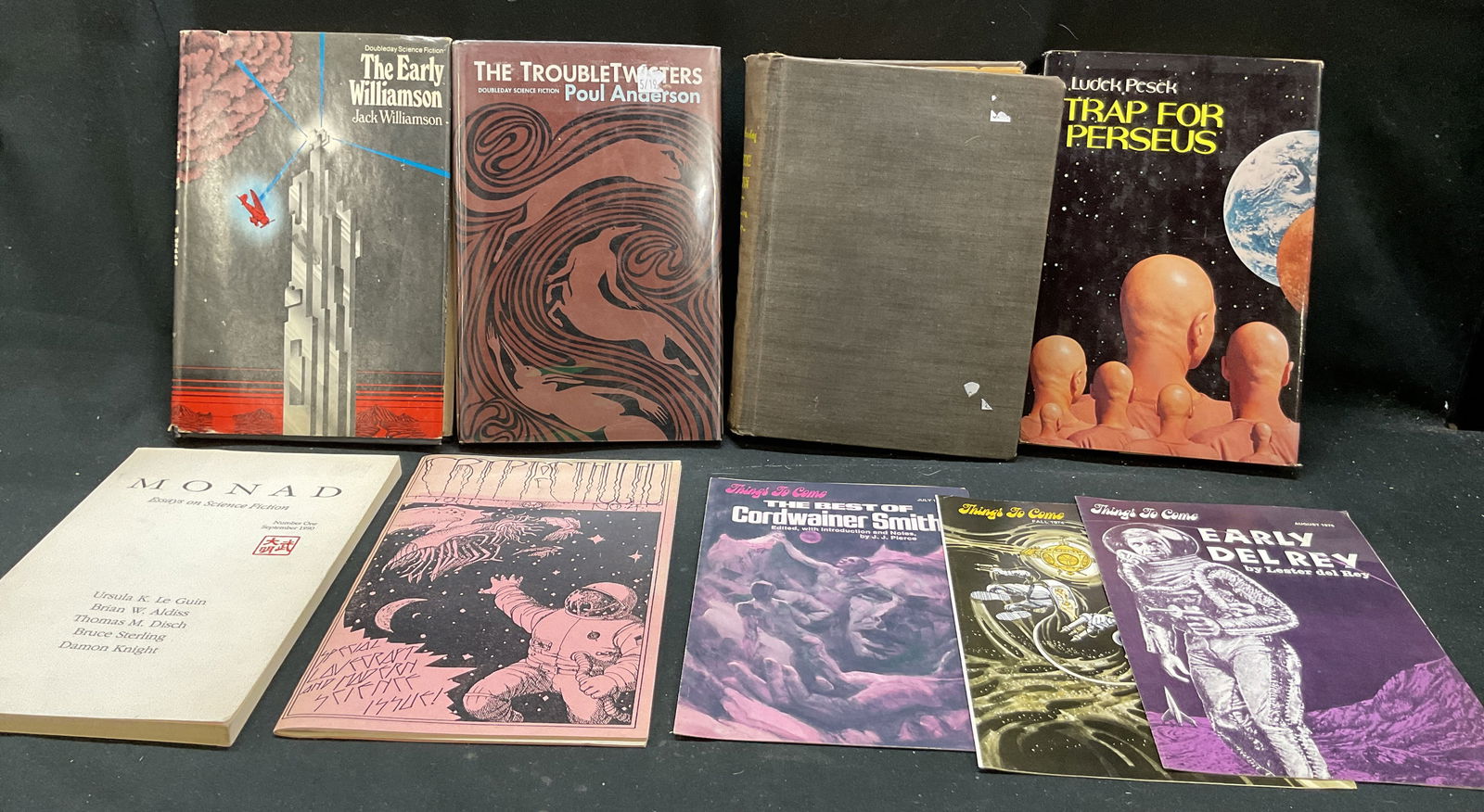 Lot 9 1st Ed Sci Fi Books & Pamphlets+ 1940s-1990s (1 of 18)