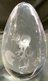 Kosta Boda Vicke Lindstrand Chick&Egg Bbl Pprwgt