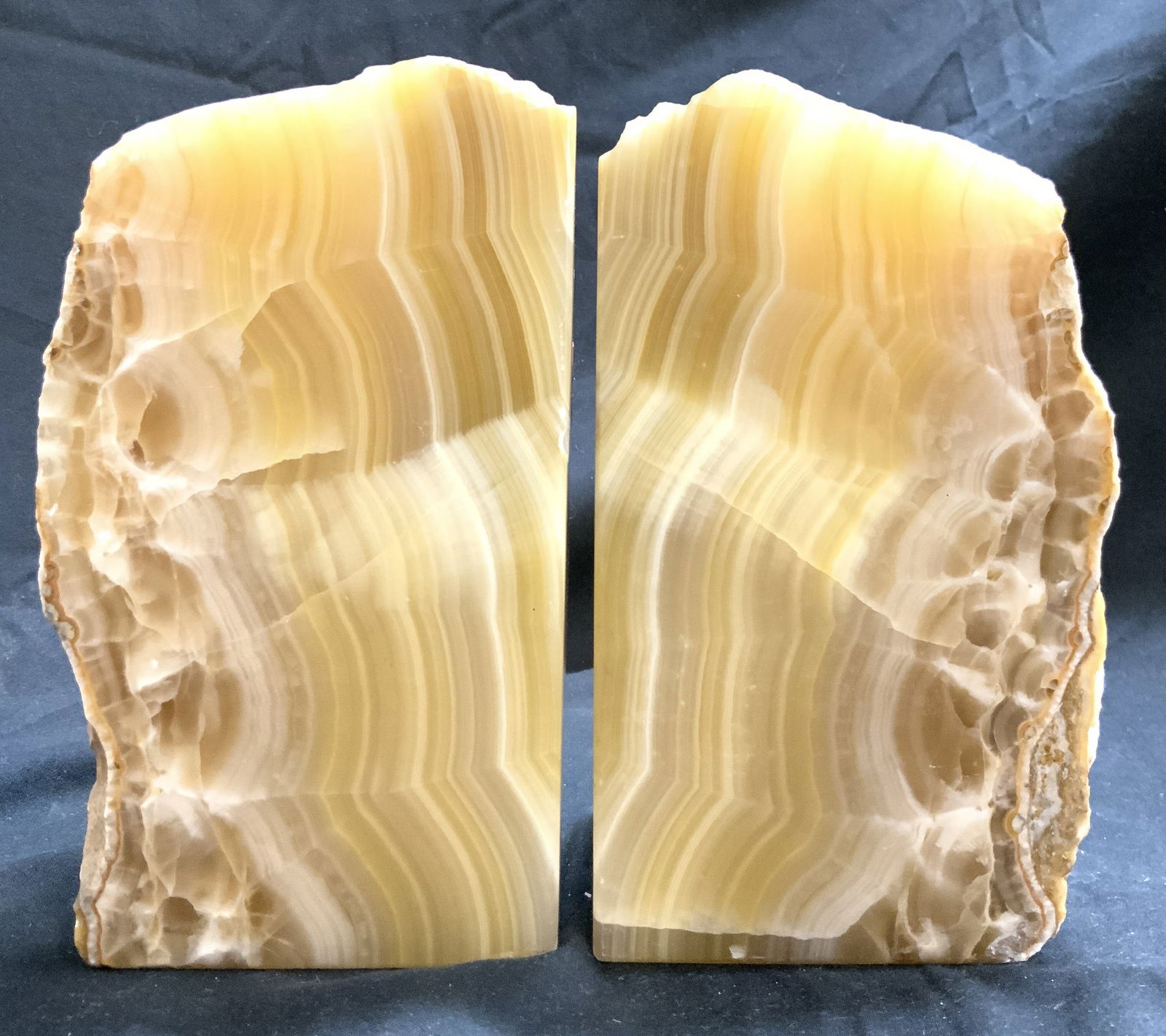 Pr Mexican Polished Onyx Stone Bookends (1 of 8)