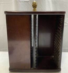 The Bombay Company Rotating Wooden CD Rack Holder
