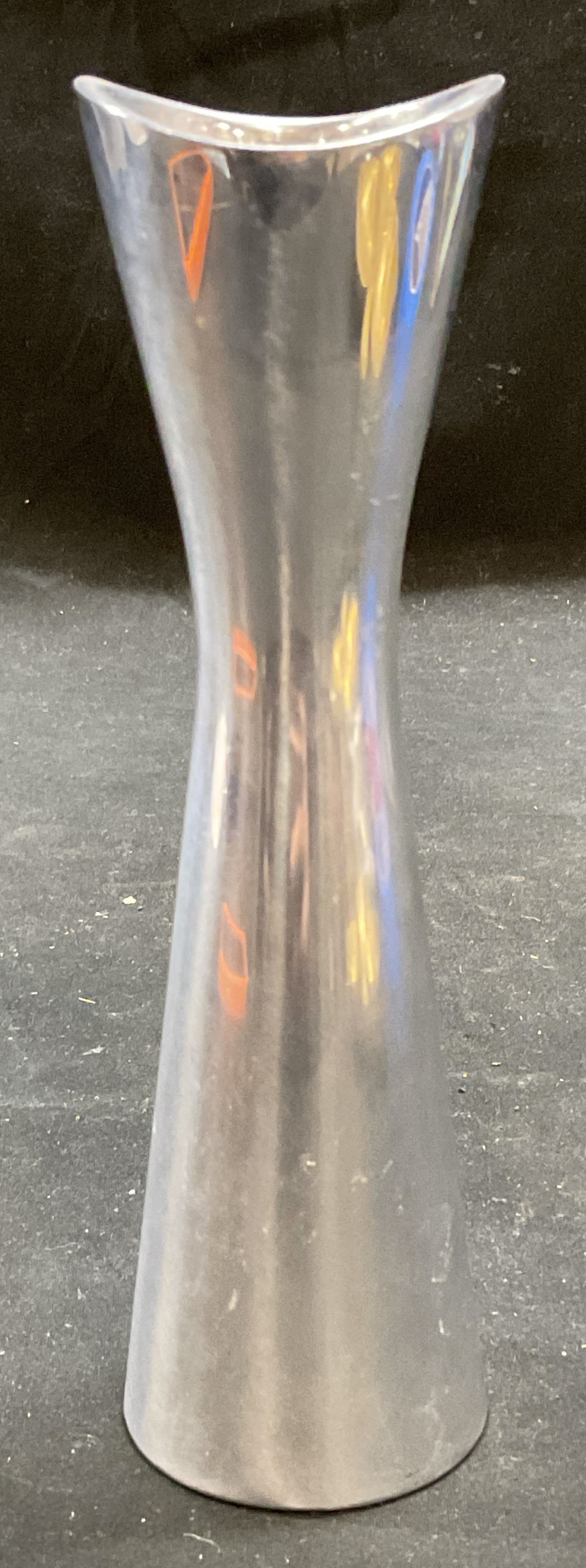 Vtg Nambe Studio Silver Tn Modernist Bud Vase (1 of 6)