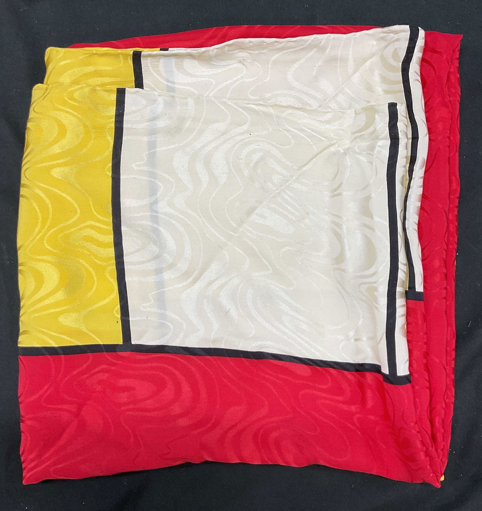 Vintage Geometric Silk Scarf (1 of 6)