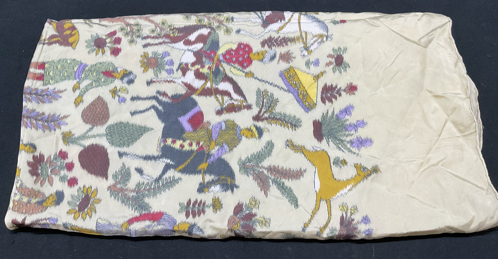 Vintage Figures & Animals Silk Scarf (1 of 8)