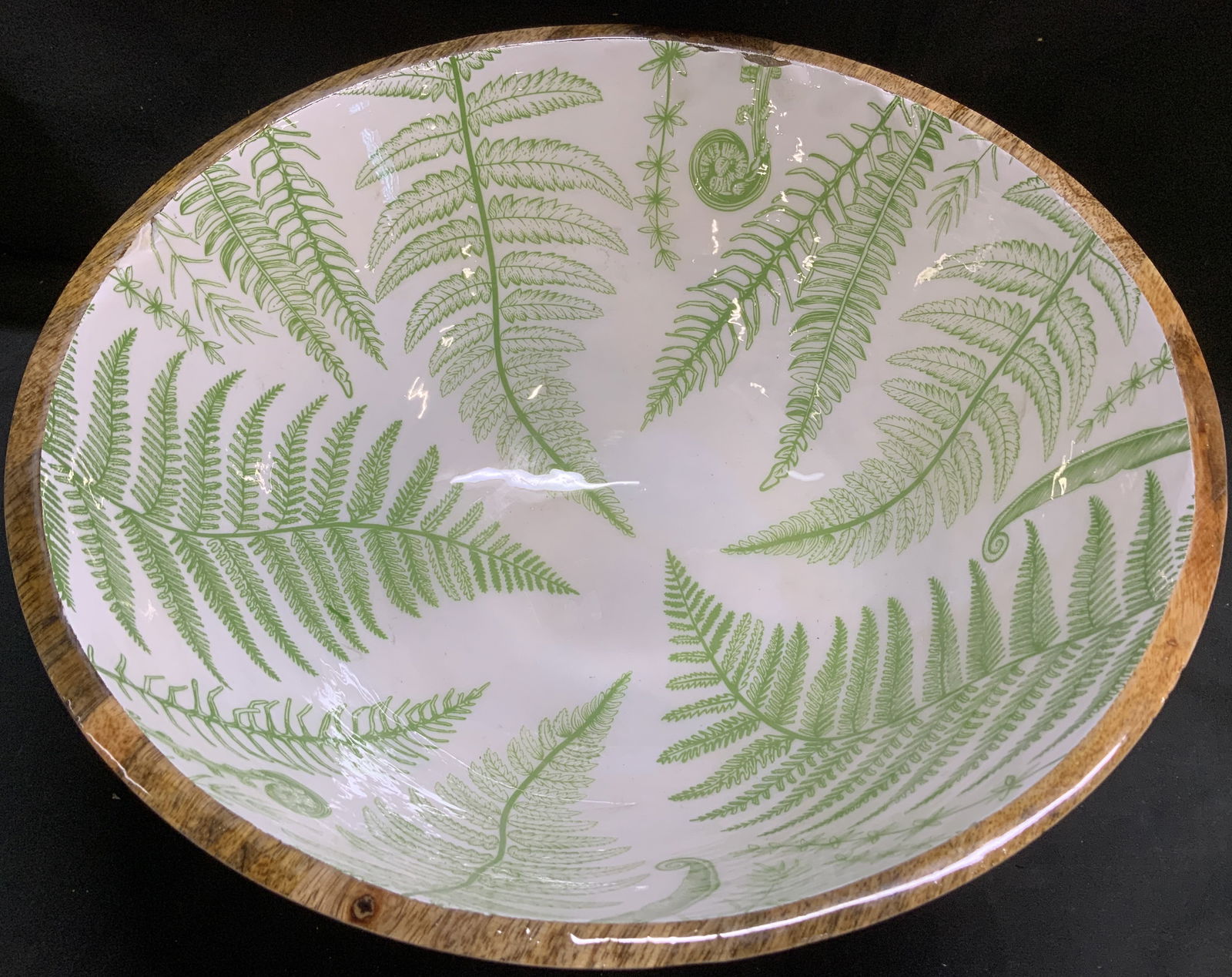 Twos Company Fern Mango Wood Large Srving Bwl (1 of 6)