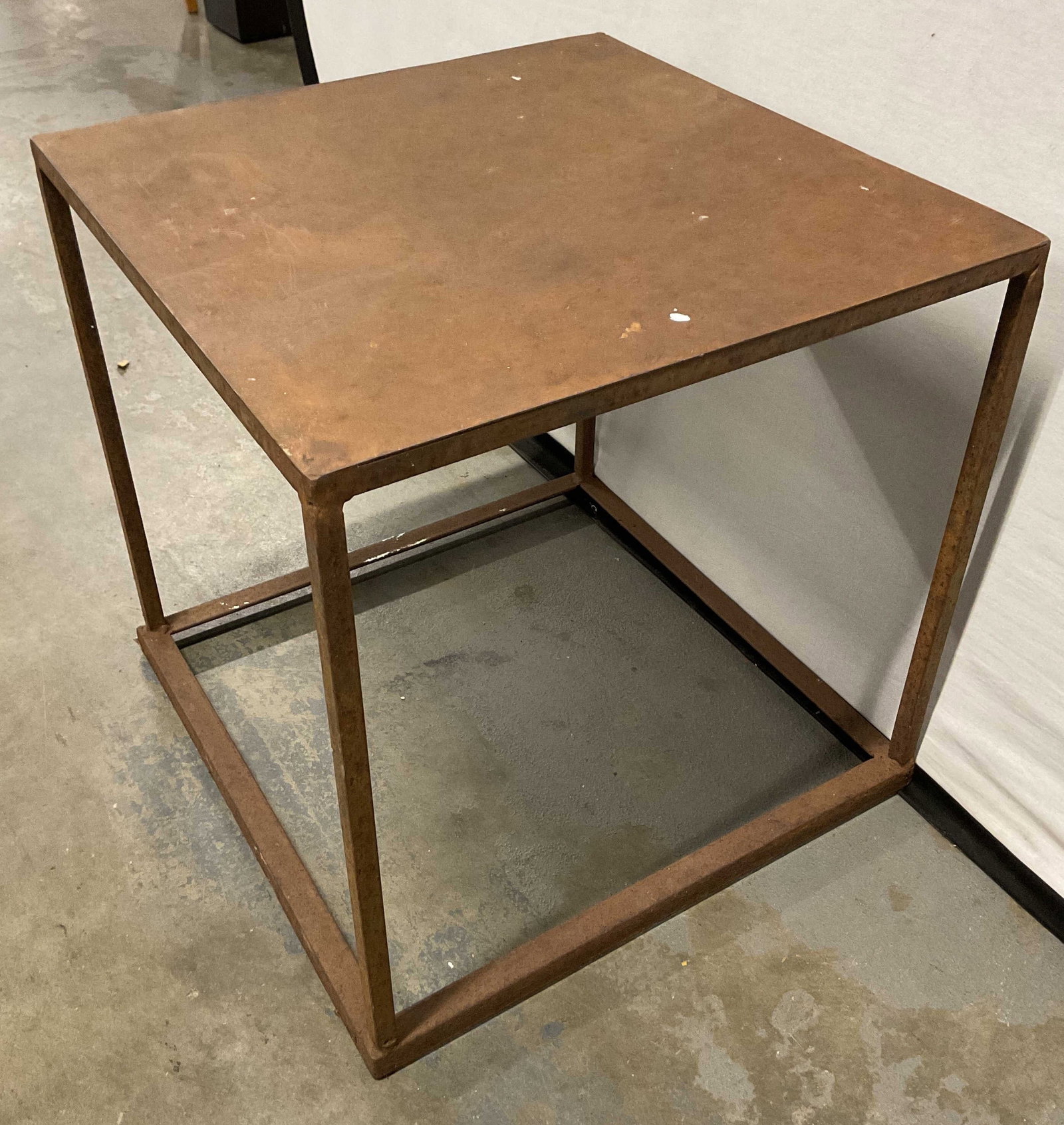 Vintage Iron Rusted Side Table (1 of 7)