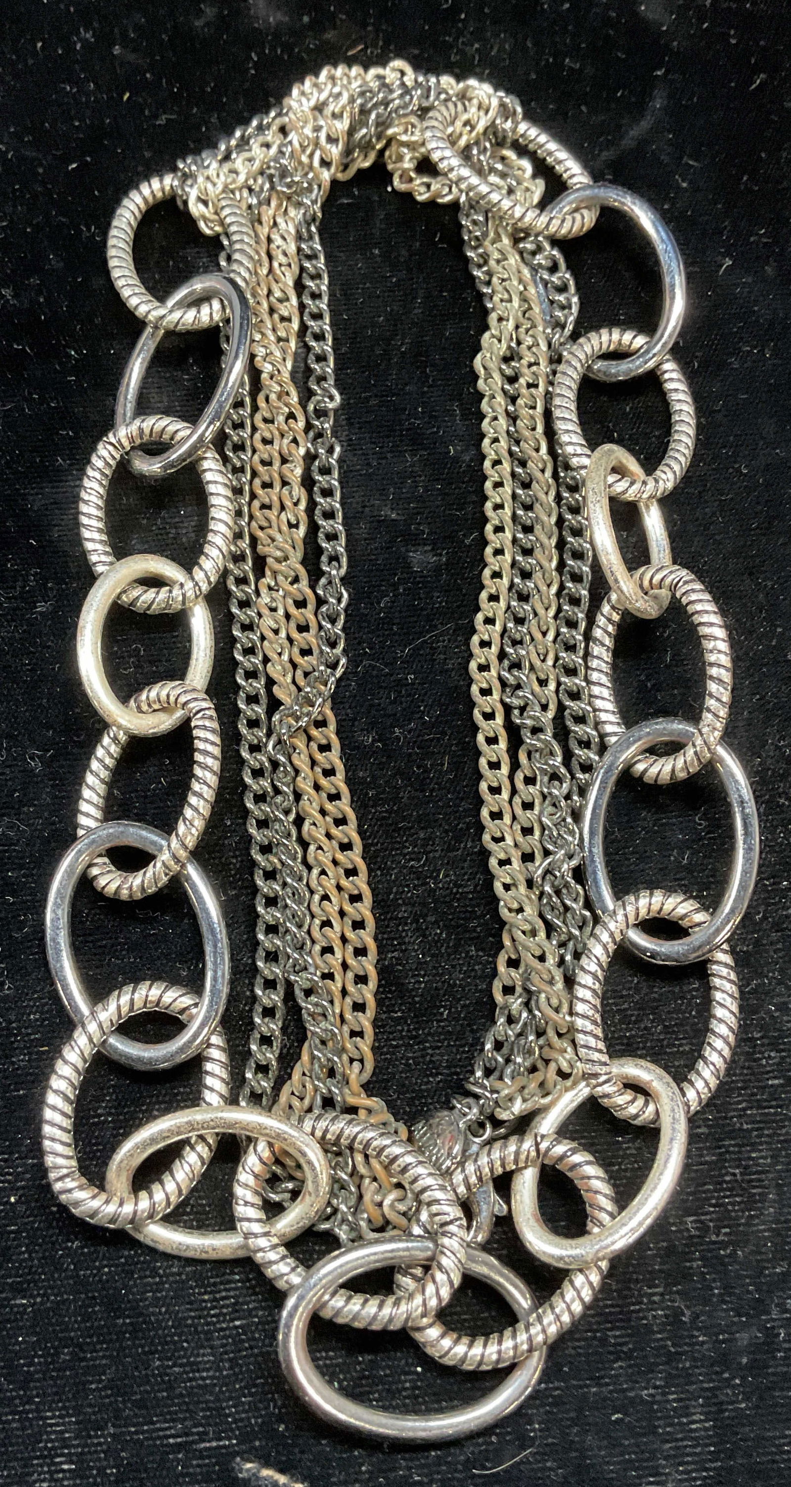 Alfani Silver Tone Chunky Chain Necklace (1 of 6)