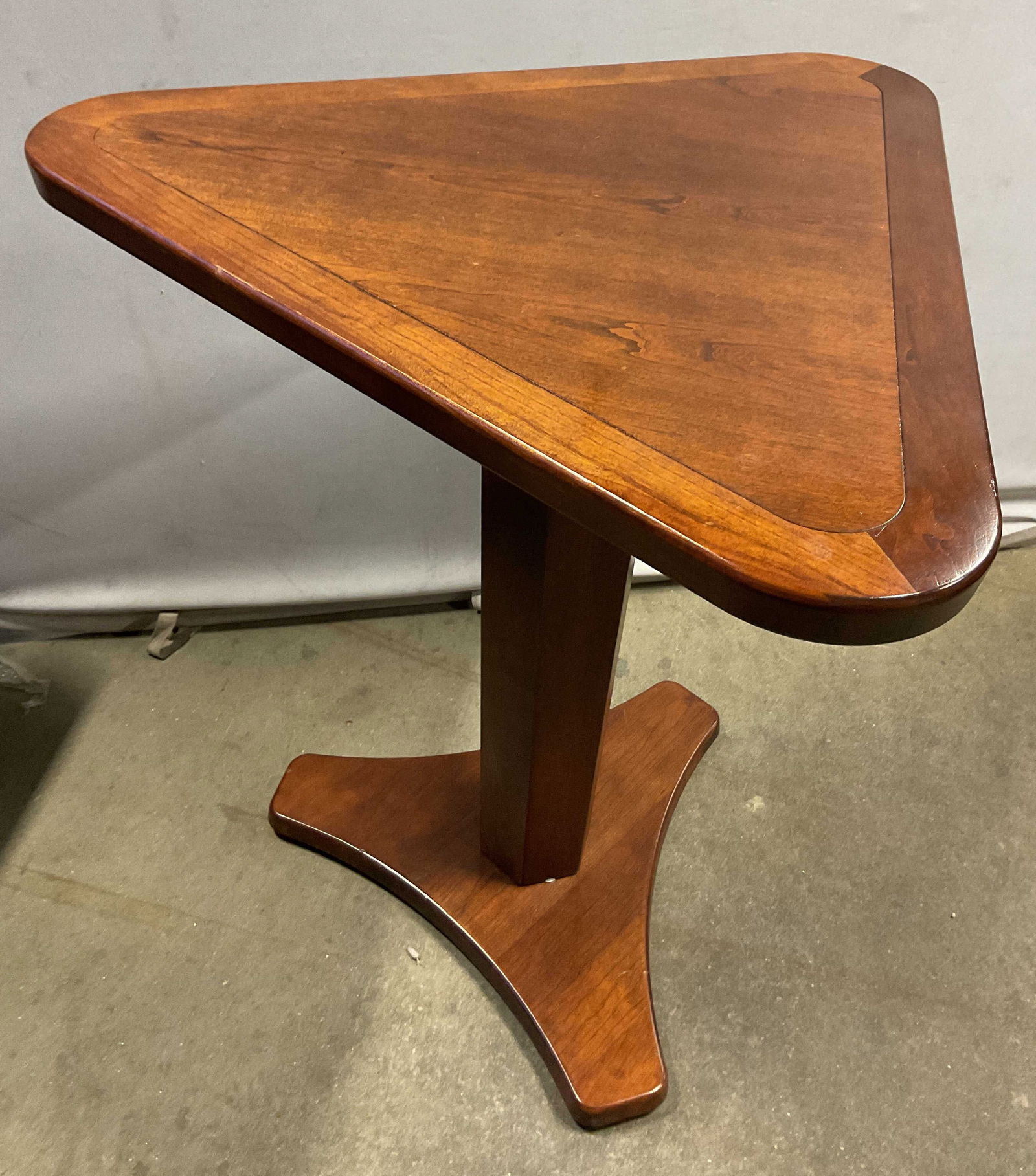 Two Toned Wood Triangular Bar Table (1 of 9)