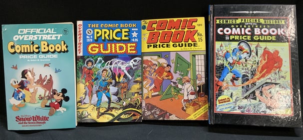4 Comic Book Price Guides 1970-2000s Rob OVERSTREET