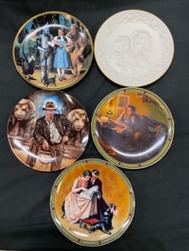 Lot 5 Norman Rockwell+ Plates 1980s-1990s USA