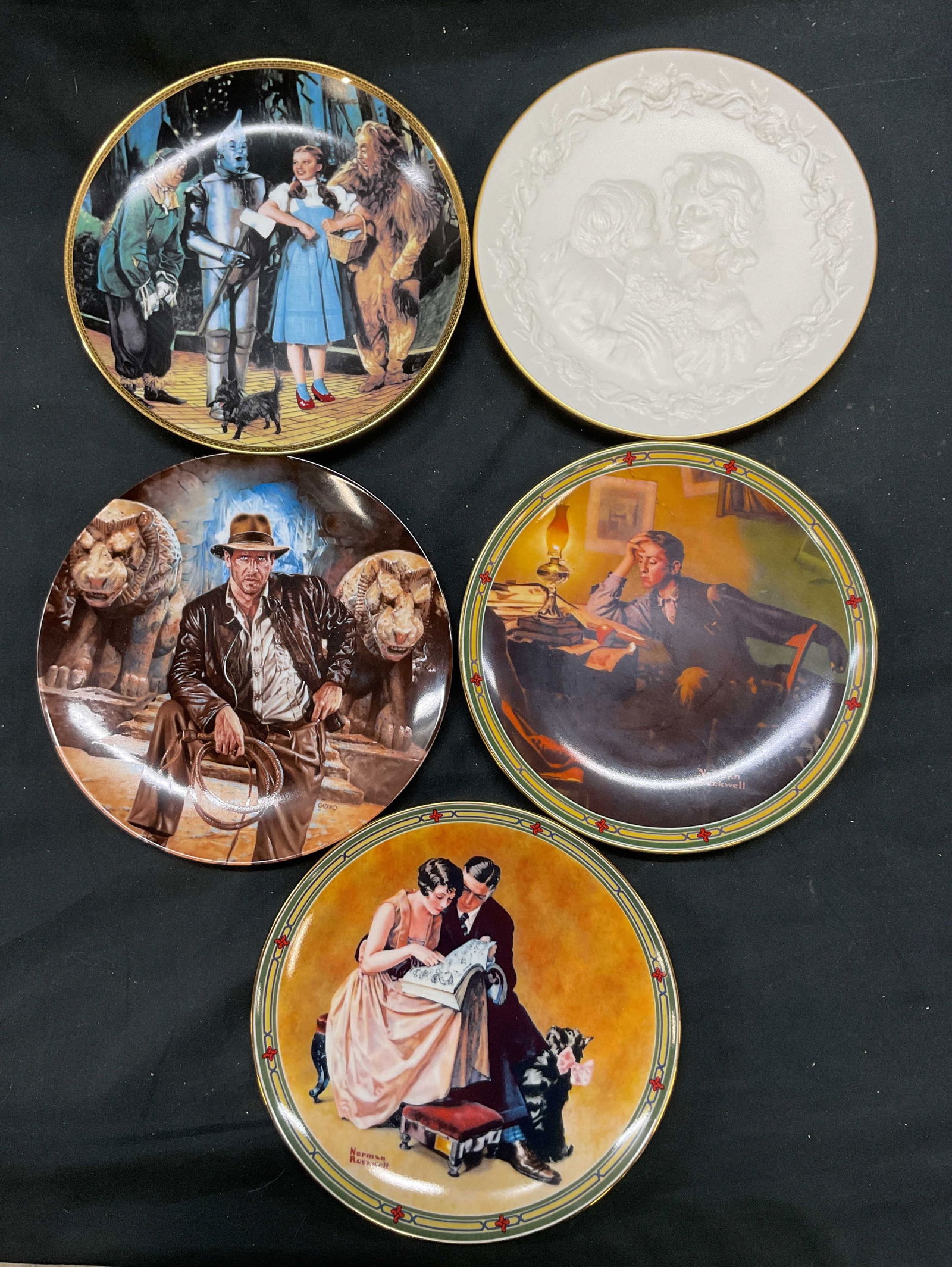 Lot 5 Norman Rockwell+ Plates 1980s-1990s USA (1 of 15)
