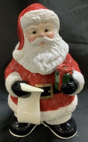 Fitz & Floyd Letters to Santa Ceramic Cookie Jar
