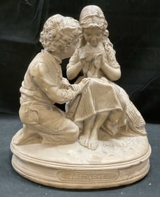 Antique After John Rogers First Love Sculpture