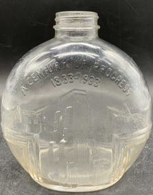 1933 Chicago Worlds Fair Glass Souvenir Bottle