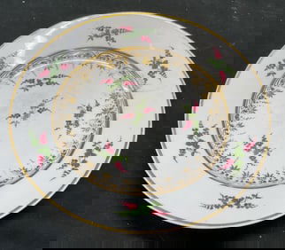 Antique English Derby Hand Painted Porcelain Plate