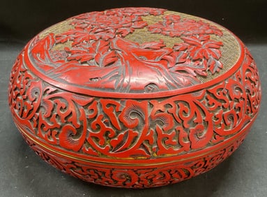 Chinese Cinnabar Style Lacquered Box