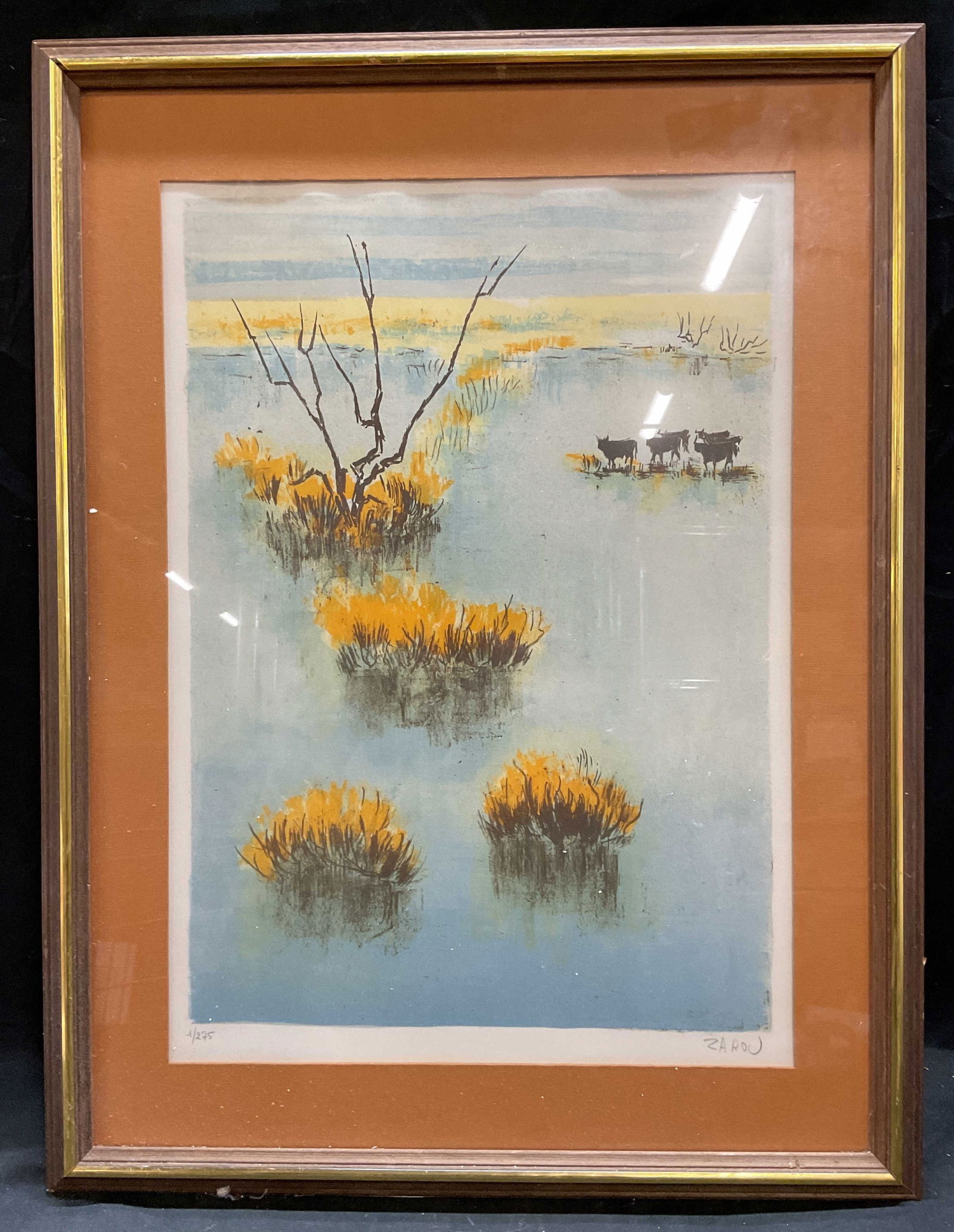 Signed Zarou Bulls On The Water Ltd Ed Litho (1 of 6)