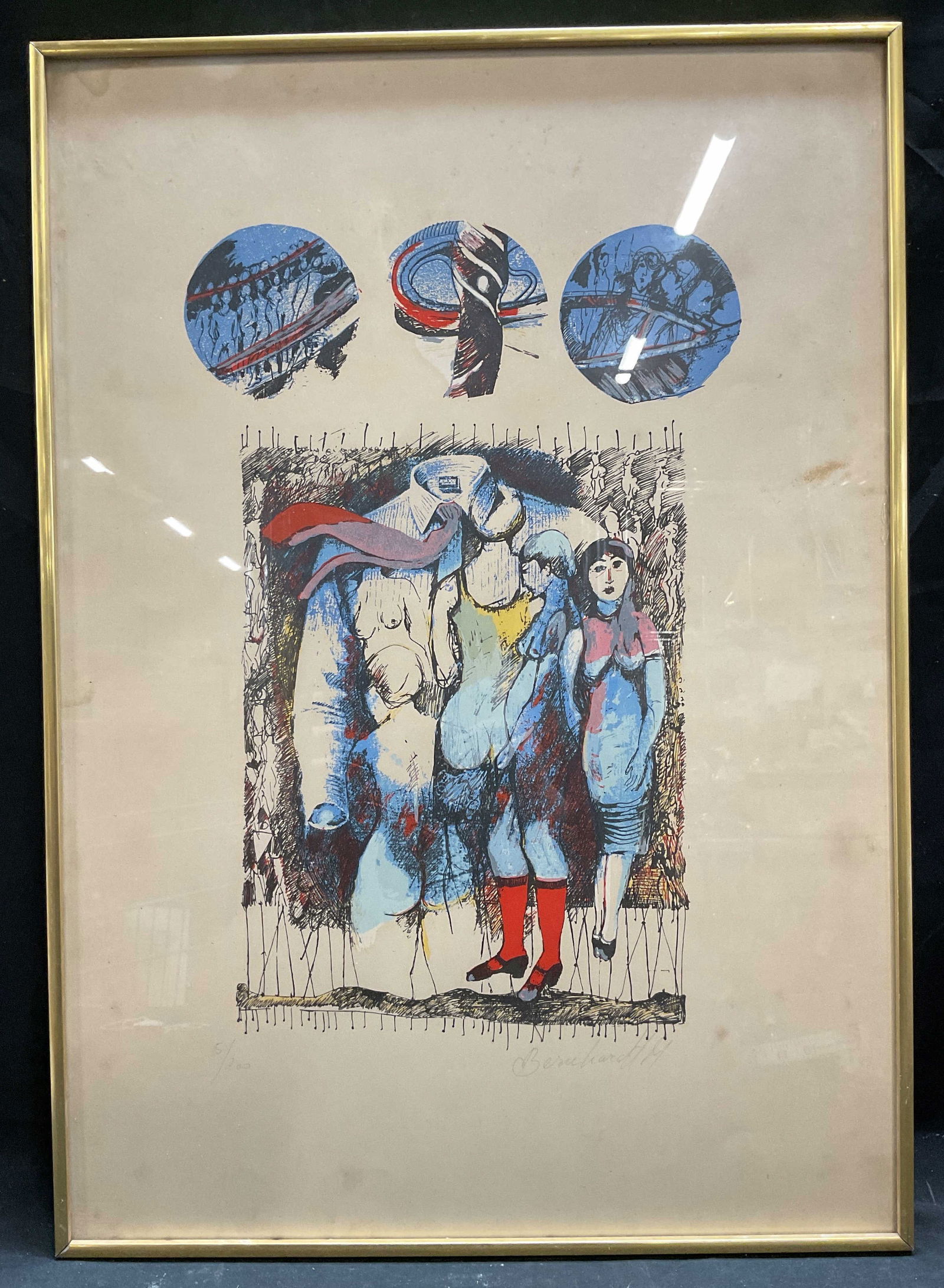 Signed Bernhardt Figures Ltd Ed Lithograph (1 of 6)