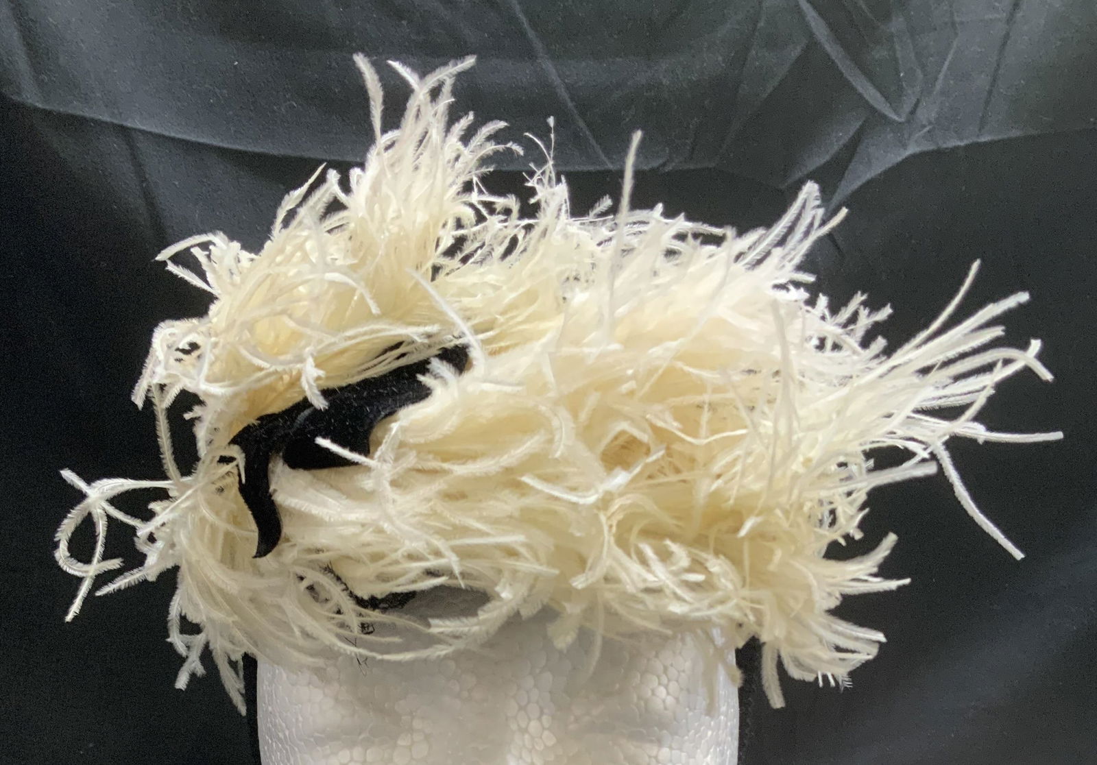 Vtg Jose Jean Schwartz Chapeau Feather Fascinator NY (1 of 6)